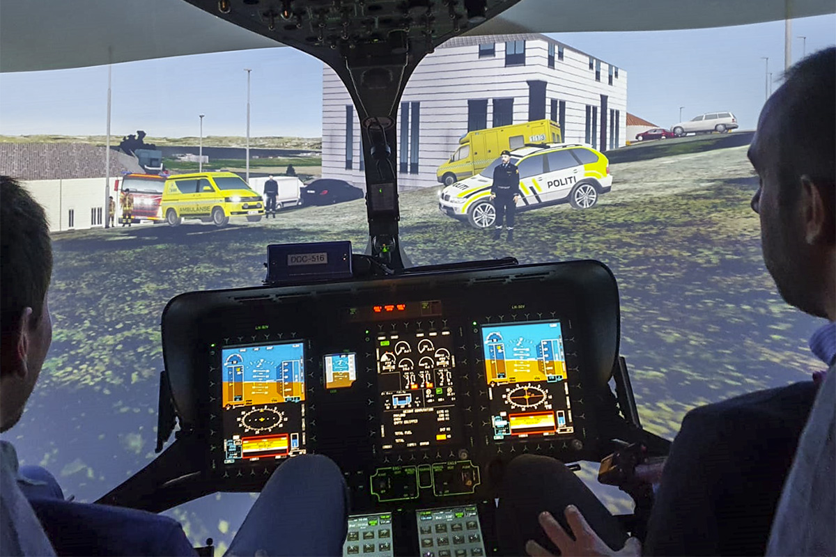 Reiser H135 simulator cockpit