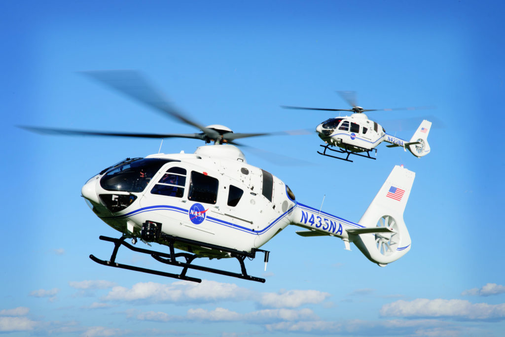 NASA H135 helicopters