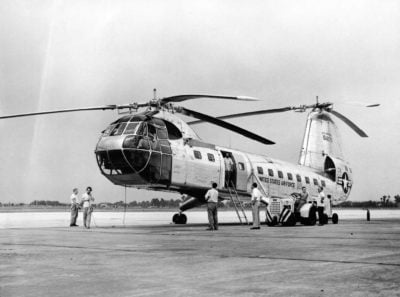 The story behind the Piasecki H-16 ‘Transporter’ tandem helicopter