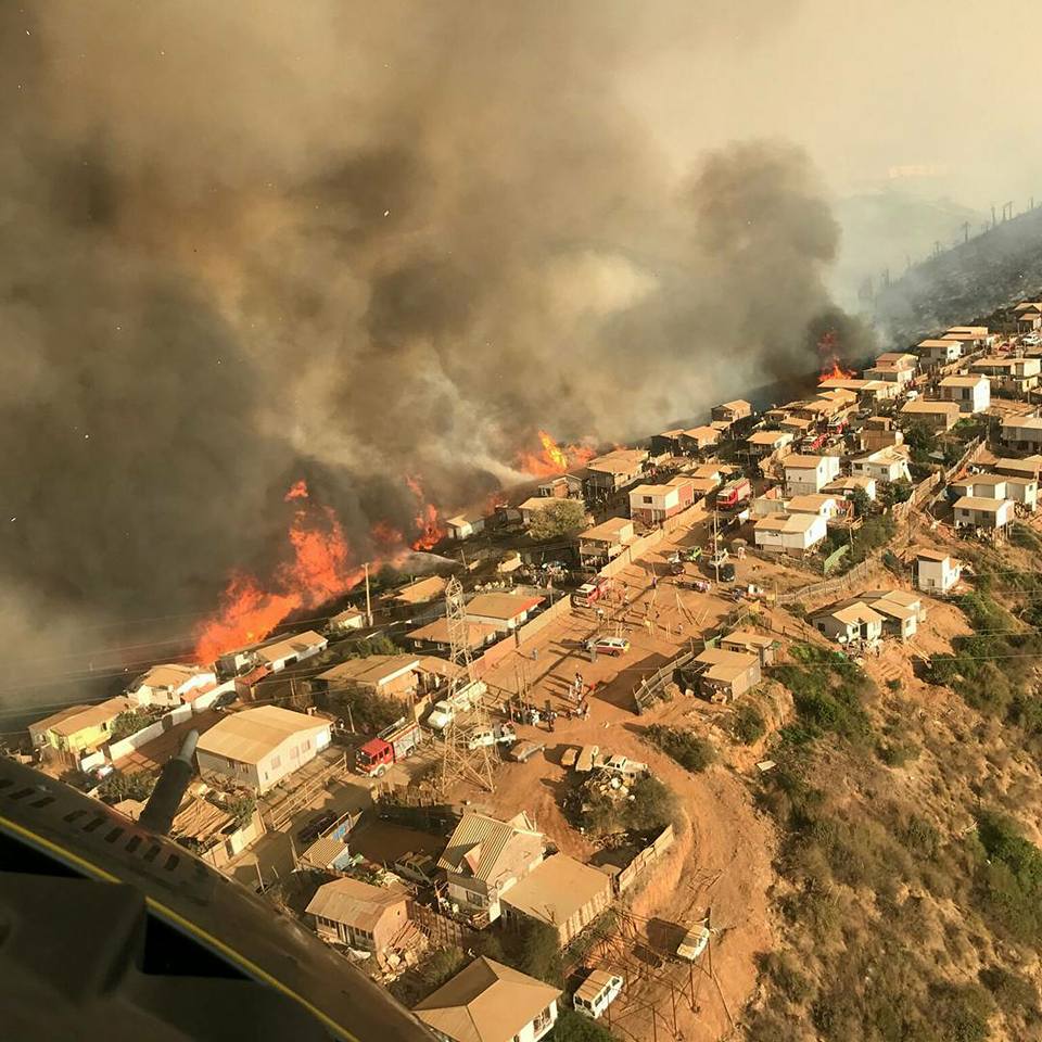 aerial firefighting in Chile