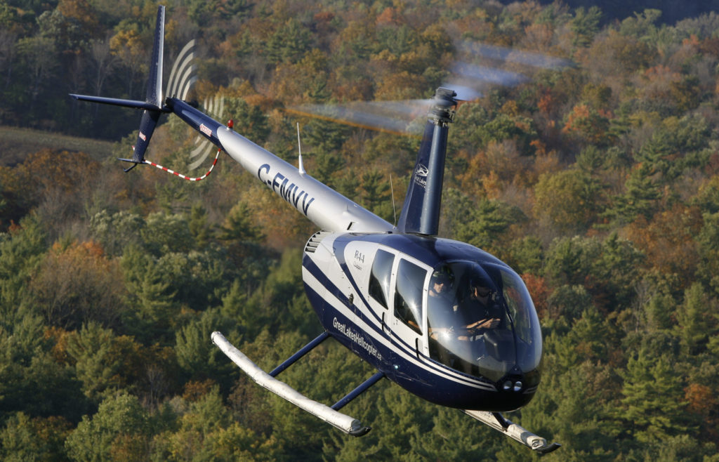 Great Lakes Helicopter is currently using two Robinson R44s to offer nine daily flights between Hamilton, Ontario, and Buffalo, New York. Mike Reyno Photo
