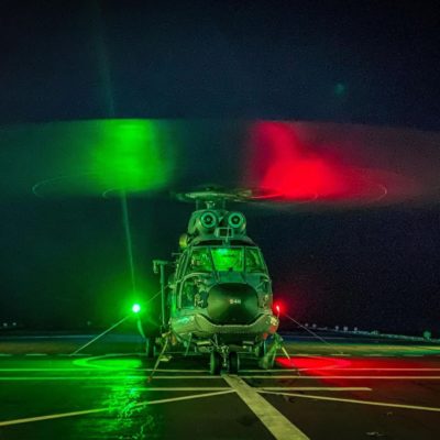 Royal Netherlands Air Force AS-532U2 Cougar during night operations. Photo submitted by Instagram user @hagelschlag using #verticalmag