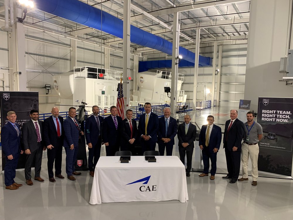 CAE USA and Bell team for U.S. Army FLRAA and FARA training