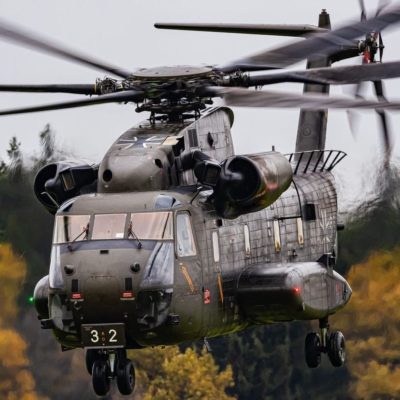 German CH-53 helicopter getting airborne. Photo submitted by Instagram user @aviation_jb using #verticalmag