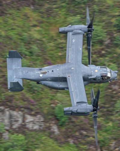USAF CV-22 flying at low level. Photo submitted by Instagram user @sound_of_kerosene ​​​using #verticalmag