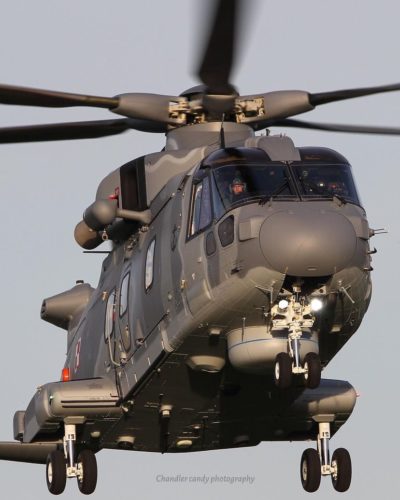 A Leonardo Helicopters AW101 helicopter which is destined for the Polish Navy. Photo submitted by Instagram user @callsign_chandler ​​​using #verticalmag