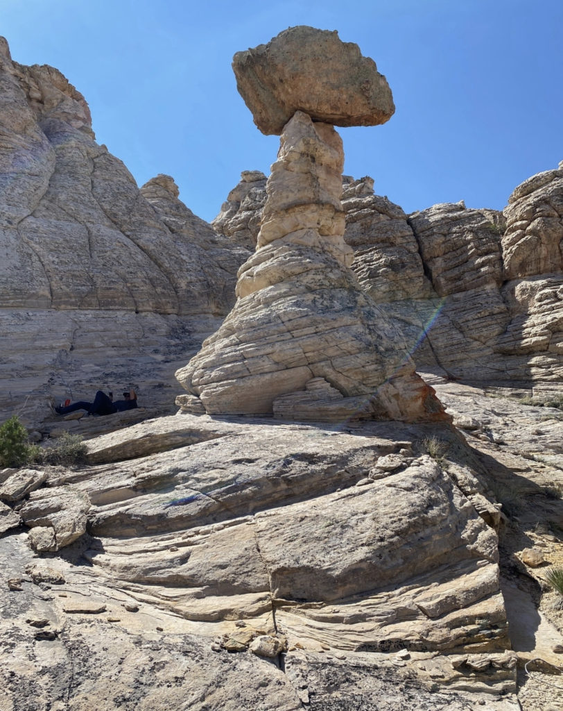 One of the more spectacular stops on the way back to the hangar took in this rock formation. Hoss Golanbari Photo