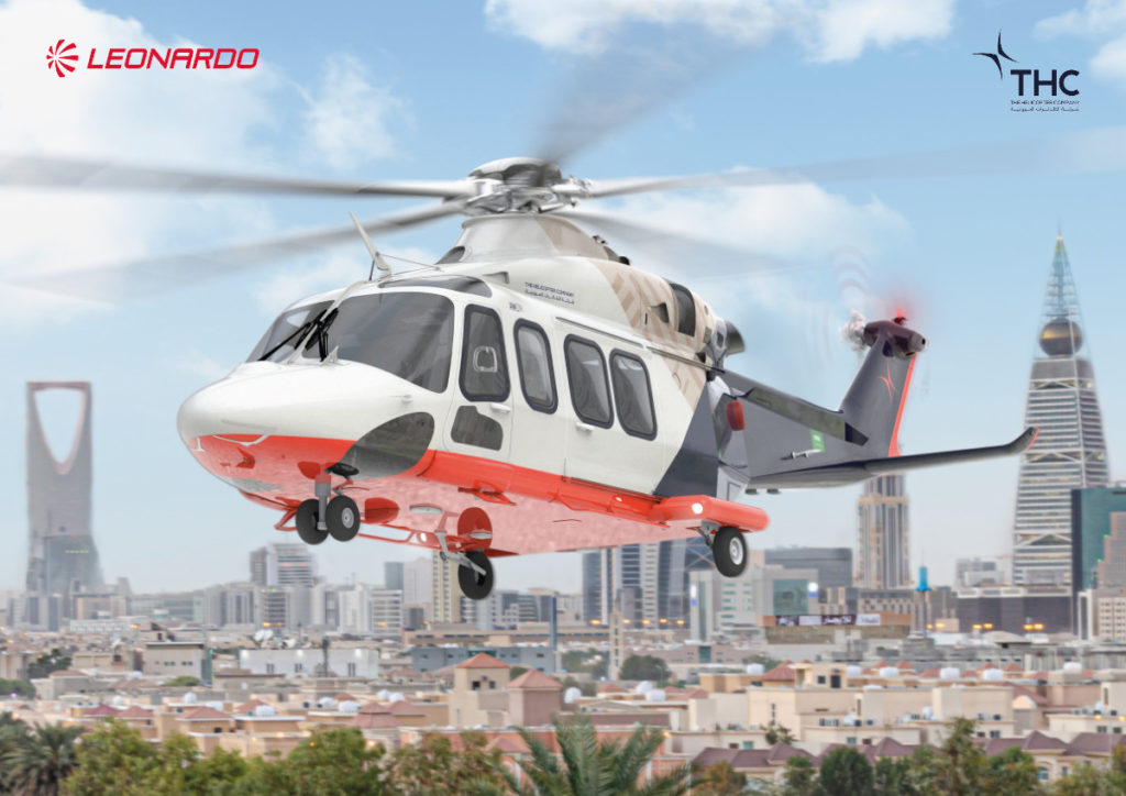 The Helicopter Company has ordered 16 AW139s, 10 of which will be flown for HEMS missions. Leonardo Image