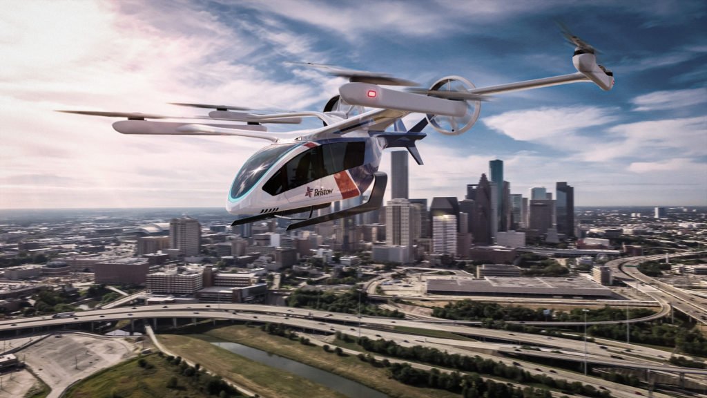 Bristow has an order for 100 of Eve's eVTOL aircraft. Bristow Image