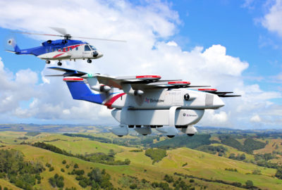 The Elroy Chaparral cargo VTOL is likely to be the first to go into operation with Bristow, carrying supplies to remote locations. Bristow Image