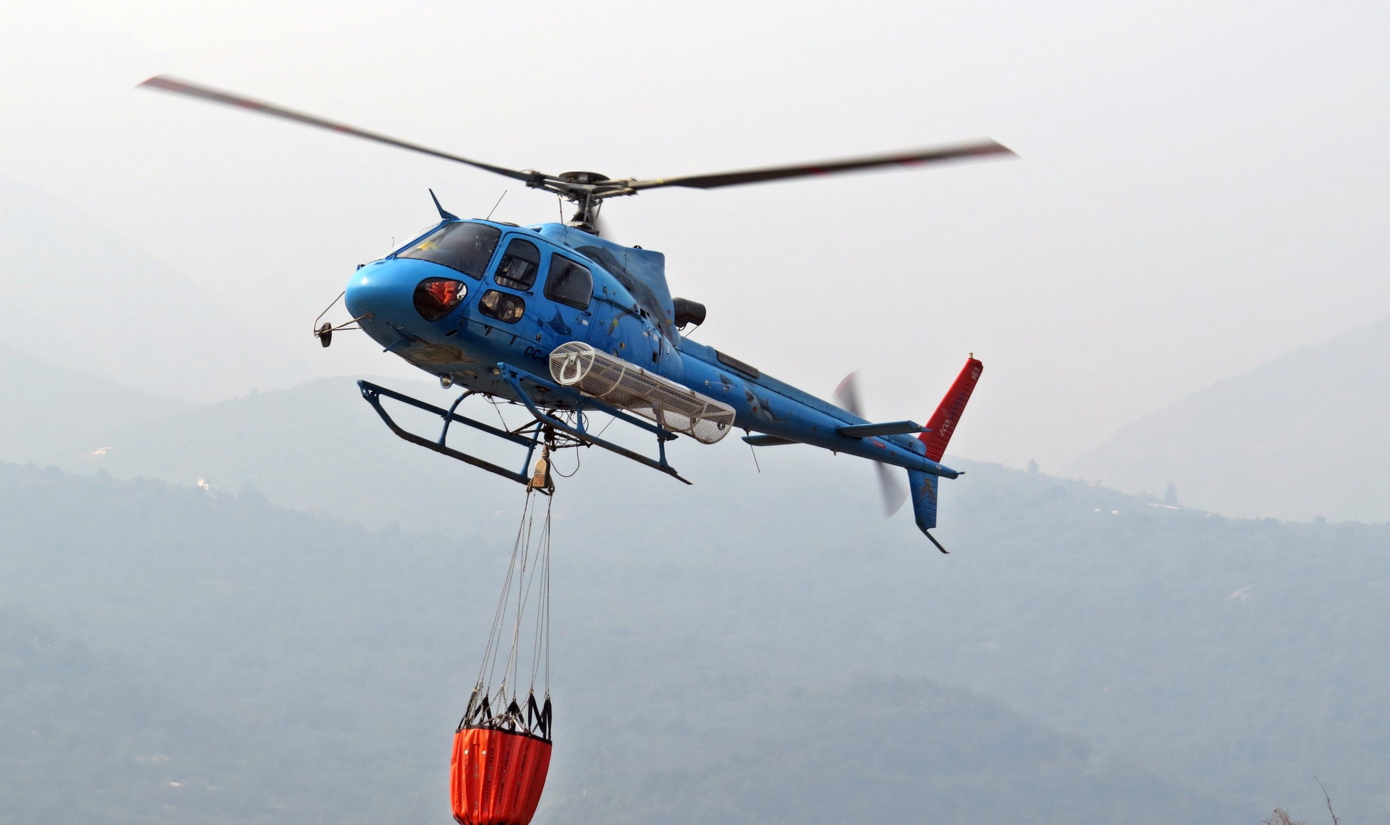 Ecocopter apoya la extinción de incendios en Chile