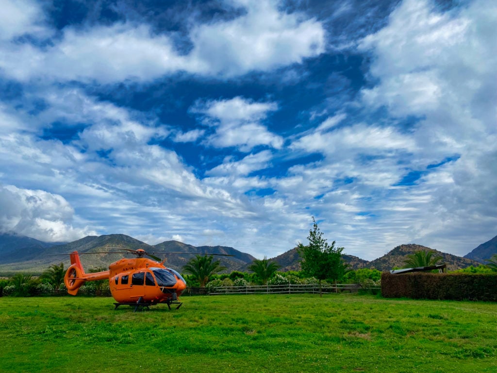 Ecocopter trabaja para evitar pérdidas de cultivos en Chile