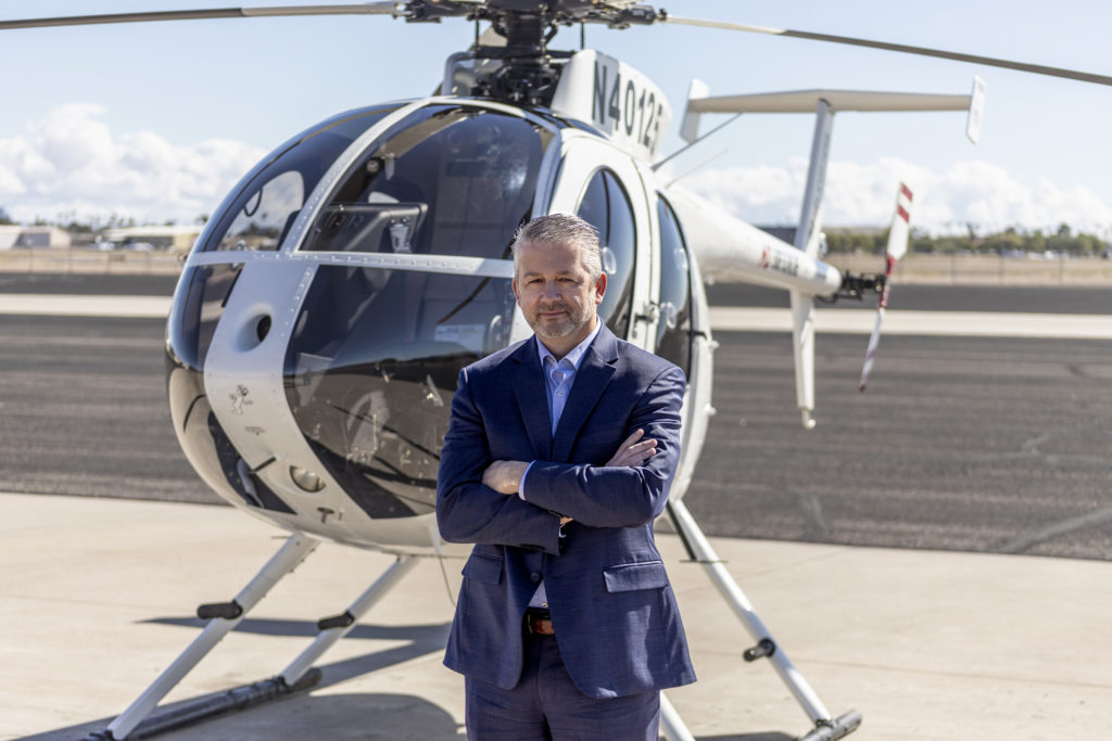 Ryan Weeks joined MD as VP of aftermarket in August 2022. MD Helicopter Photo