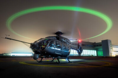 H145 blade illumination Airbus Helicopters