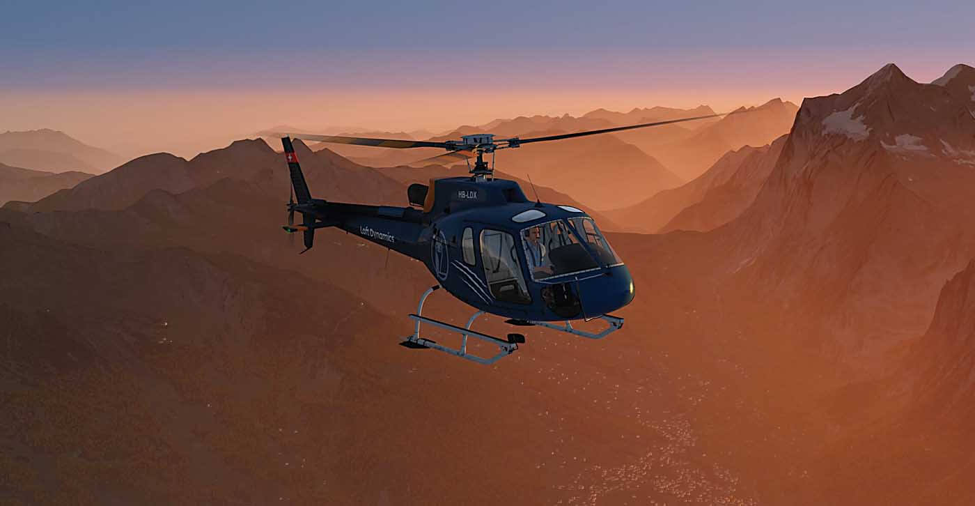 Loft Dynamics Demonstrates 360-degree Virtual Reality Helicopter