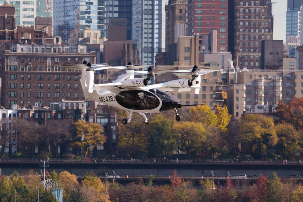 Joby flies quiet electric air taxi in New York City Vertical Mag