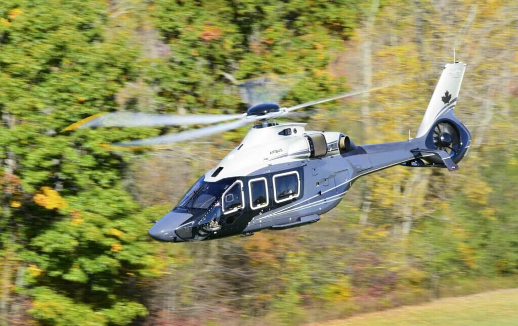 The first H160 to enter operation in North America will be with a private customer in Canada. Airbus Helicopters Photo
