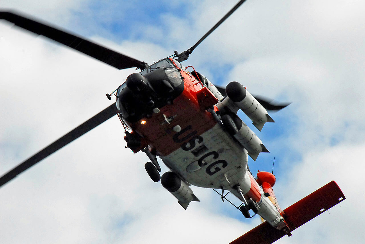 U.S. Coast Guard helicopter crashes during training flight