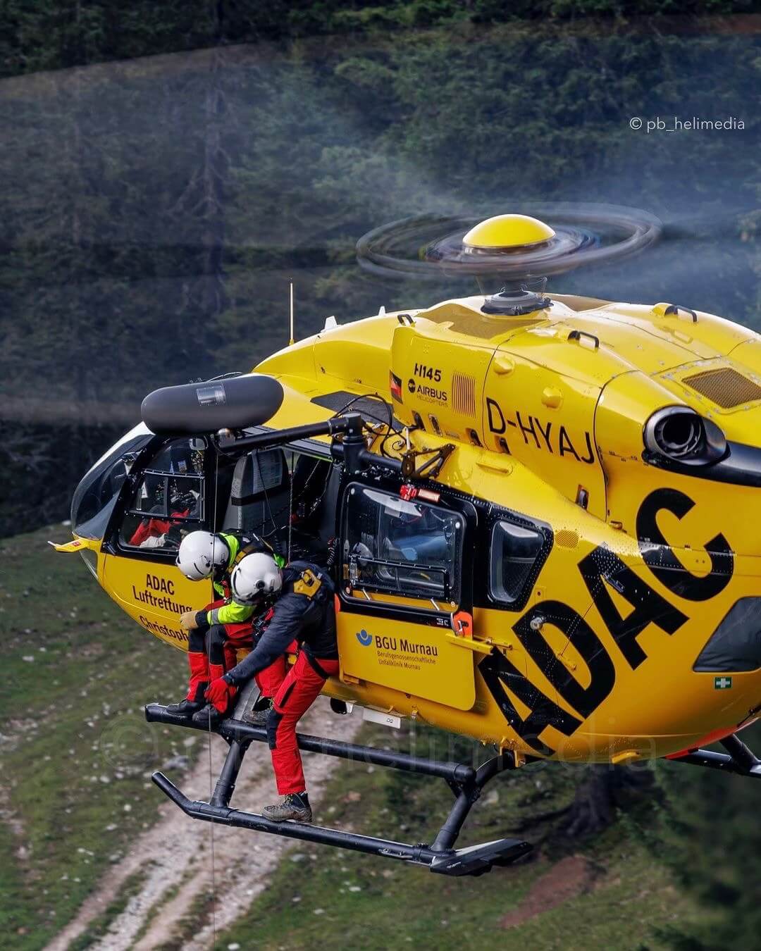 An ADAC Airbus Helicopters H145 prepares for hoisting. Tagged on Instagram by pb_helimedia