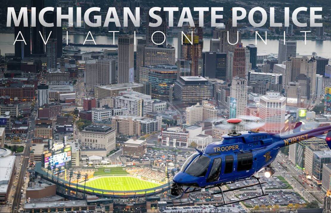 VIDEO: Michigan State Police Aviation Unit / Flying The Bell UH-1H Huey and Bell 407 GXi Helicopters