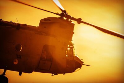 A Boeing CH-47 basking in the evening sun. Tagged on Instagram by ruben_de_hair__images