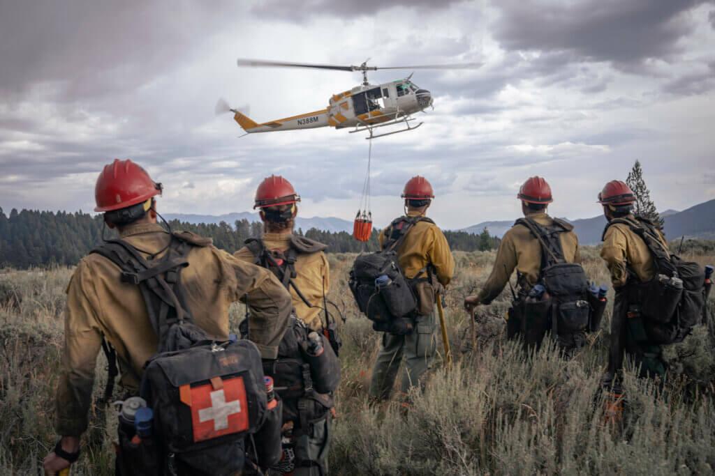 Devils Canyon Crew on the Elk Lake Fire in the southeast corner of Montana. Joe Bradshaw Photo