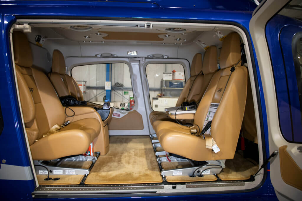 The tan leather interior is the one delivered with the aircraft 10 years ago, and Mitchell said it remained "immaculate." Lloyd Horgan Photo