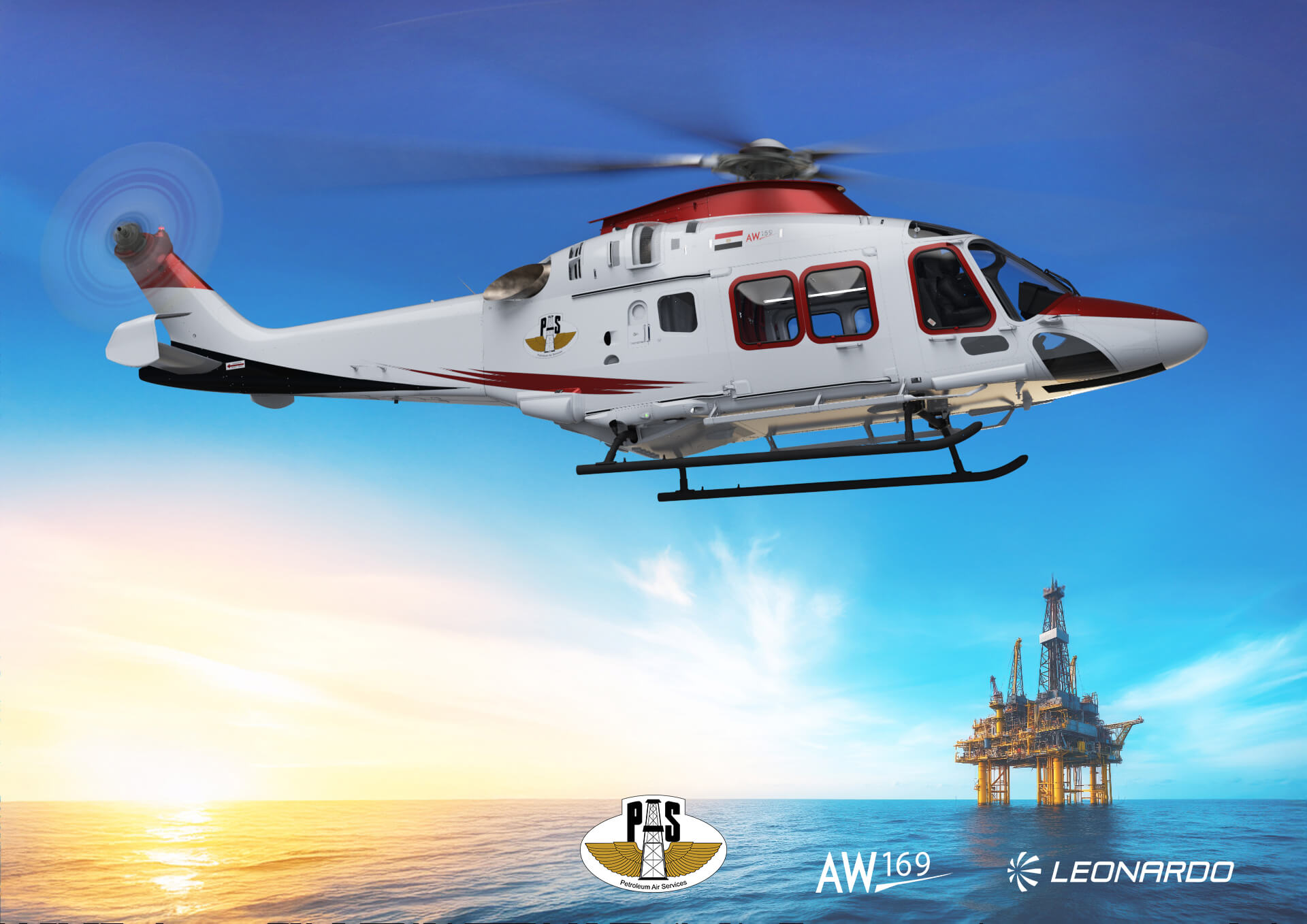 Petroleum Air Services' AW169 skidded helicopter procurement marks