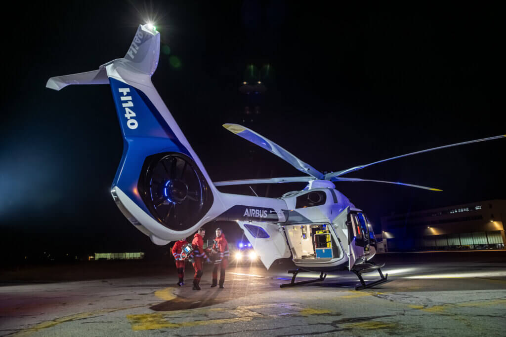 Airbus has unveiled a new light twin helicopter: the H140. Airbus Helicopters Photo