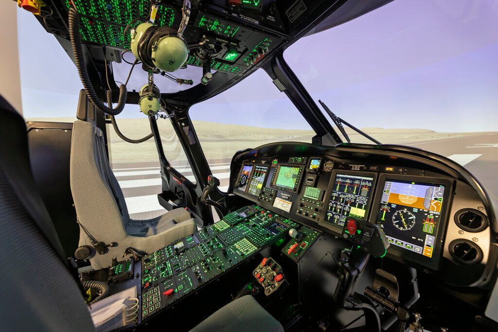 A look inside the FFS cockpit. Ólavur Frederiksen Photo
