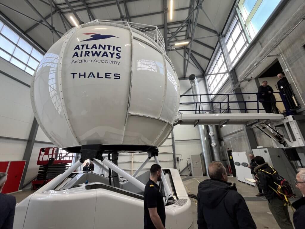Atlantic Airways' head of training, Hans Erik Jakobsen, said the base of the FFS provided a very smooth "flight." Oliver Johnson Photo