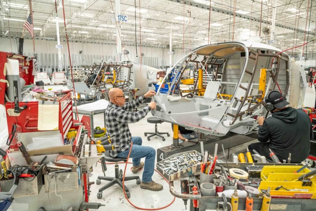David Smith said Robinson&rsquo;s in-house manufacturing capabilities will give the company the ability to modify the structure of the R88 to minimize vibrations as required. Robinson Helicopter Image