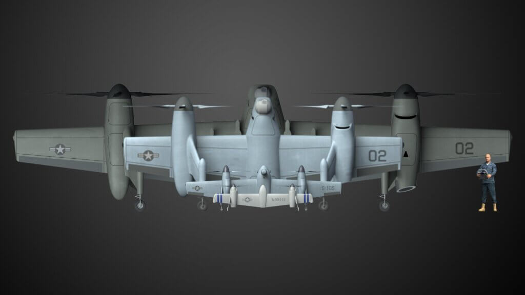 The Nomad is designed to be scalable, from a small Group 3 UAS to much larger Group 4/5. Sikorsky Image
