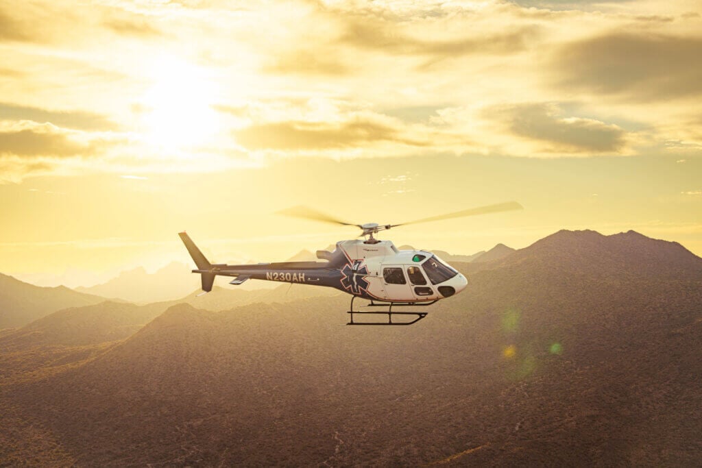 An Air Methods H125 equipped with a Van Horn Aviation tail rotor. Billy Hardiman Photo