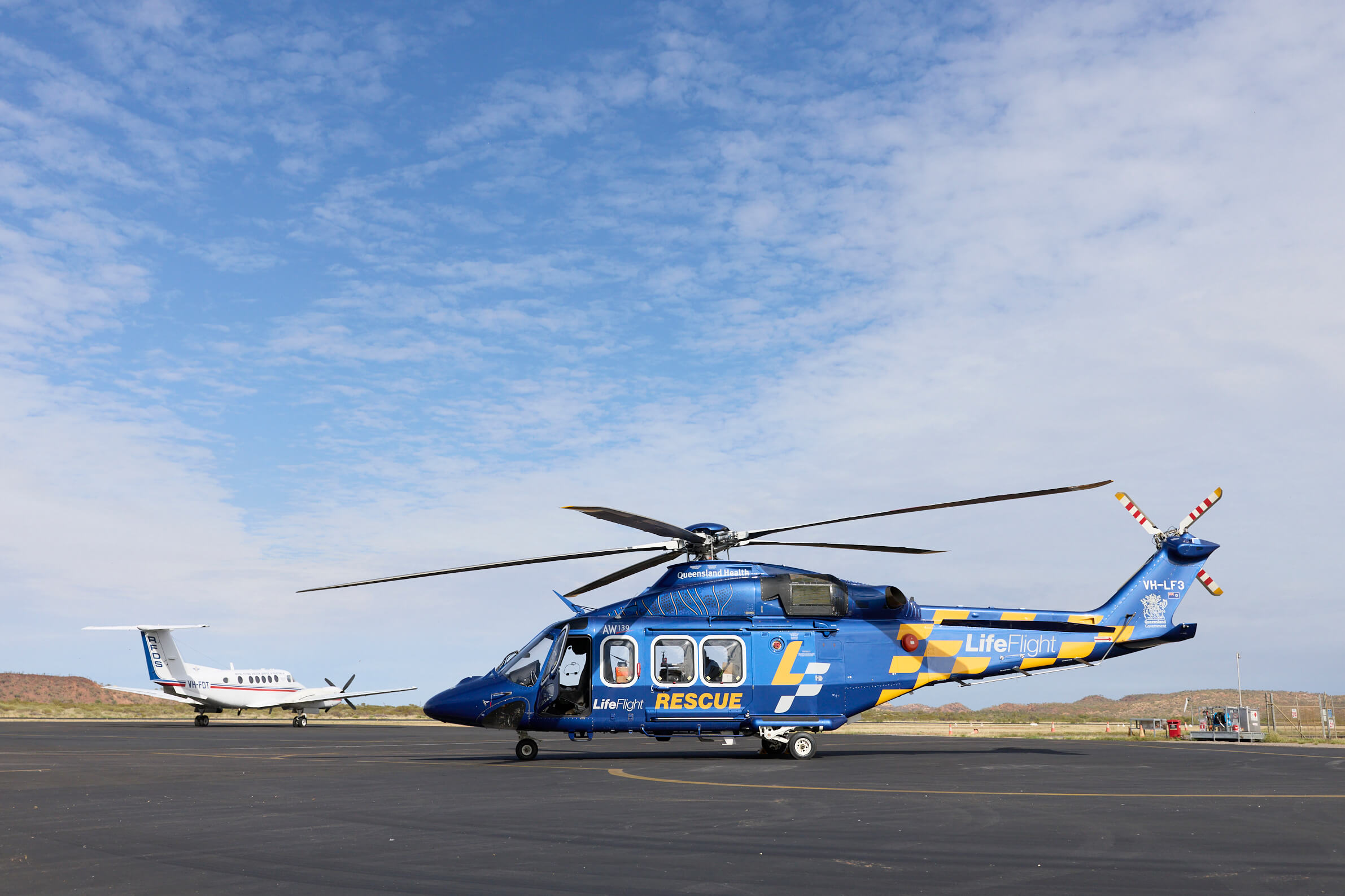 LifeFlight lifts off with Leonardo AW139 helicopter in North West