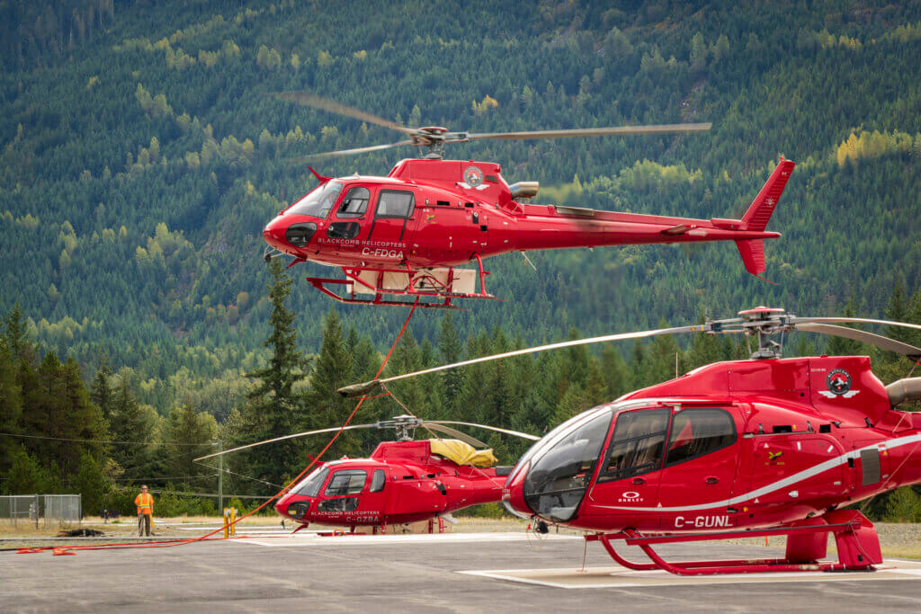 Blackcomb Helicopters' heliport in Whistler, B.C. Heath Moffatt Photo
