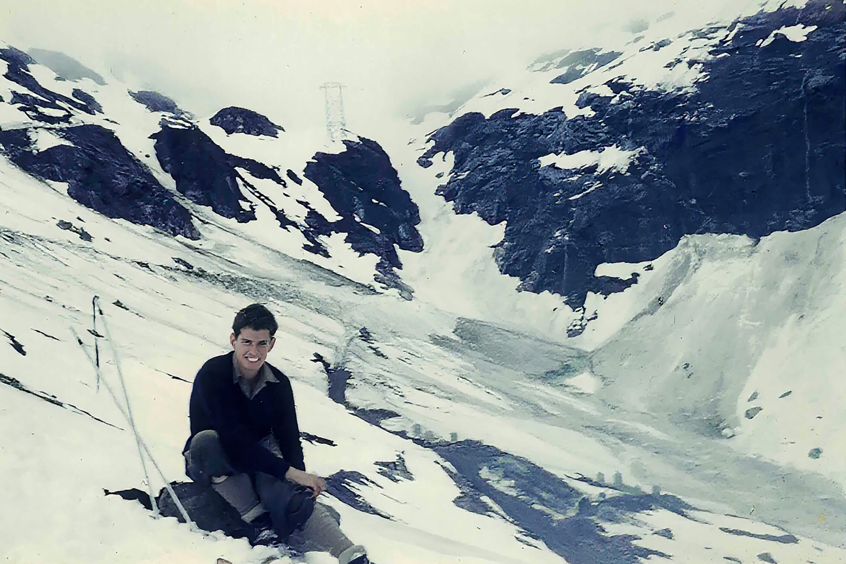 Bieler shown at the end of his heli-skiing adventure. Phillippe Bieler Photo