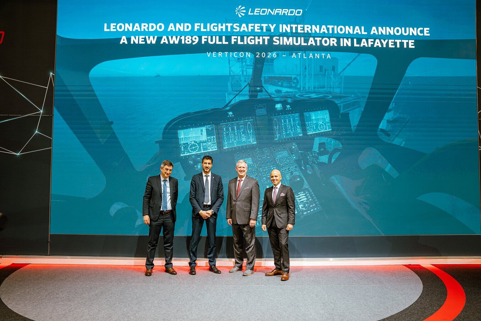 Leonardo and FlightSafety to introduce AW189 full-flight simulator
